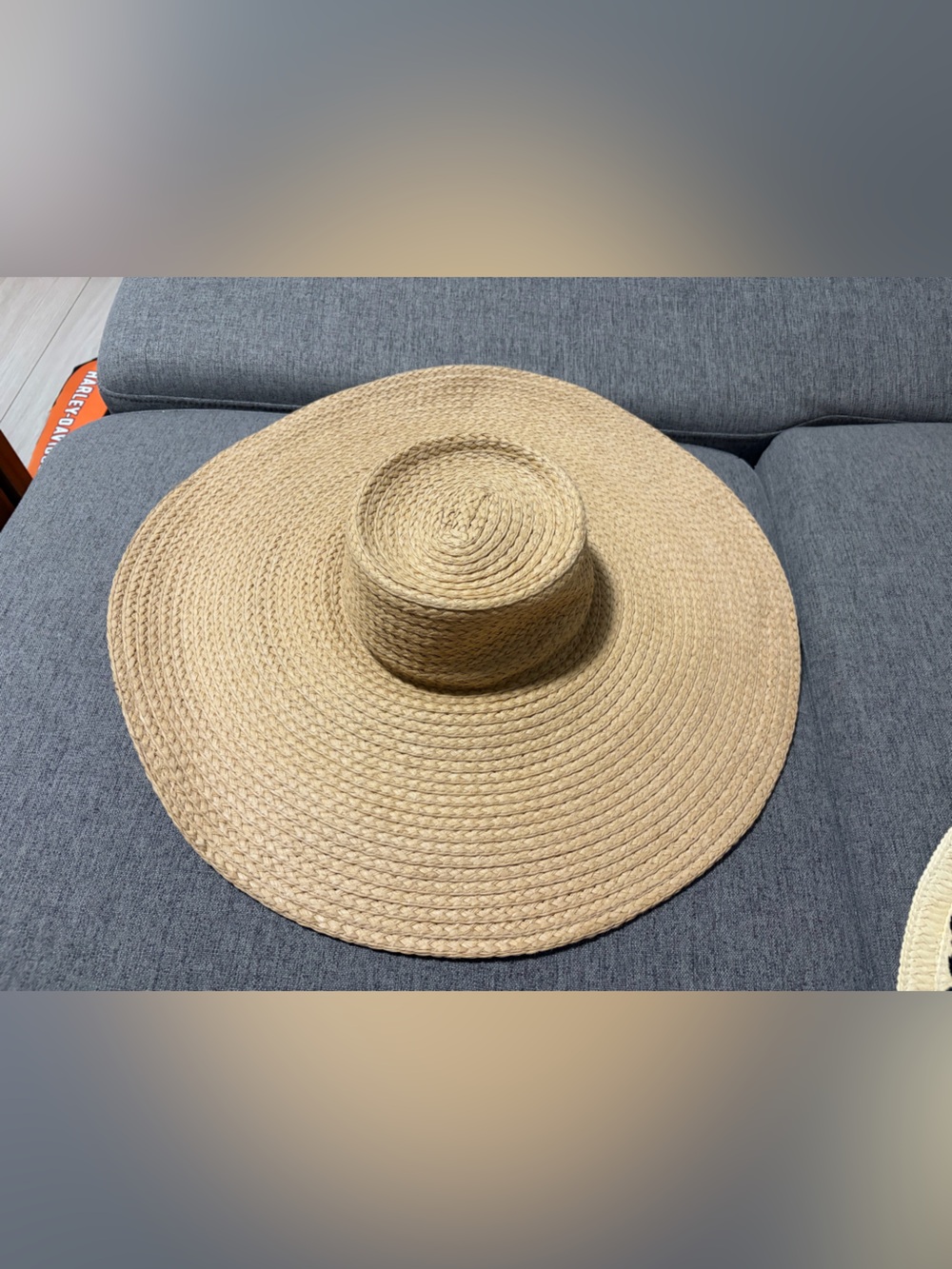 Auxiliary Tan Woven Wide-Brim Sun Hat - Picture 7 of 7